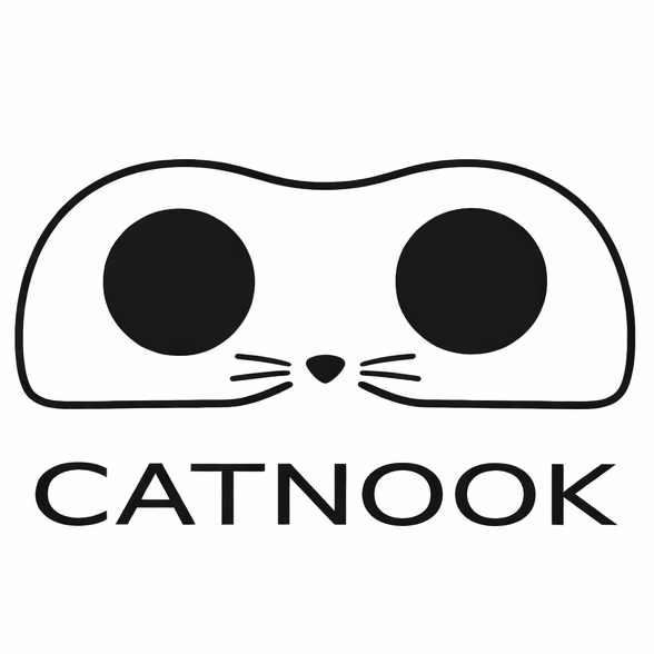 CATNOOK - designerski domek 2w1: kryjówka + drapak. Ręcznie wykonany w Polsce ze sklejki, wykończony trwałą tkaniną drapakową.